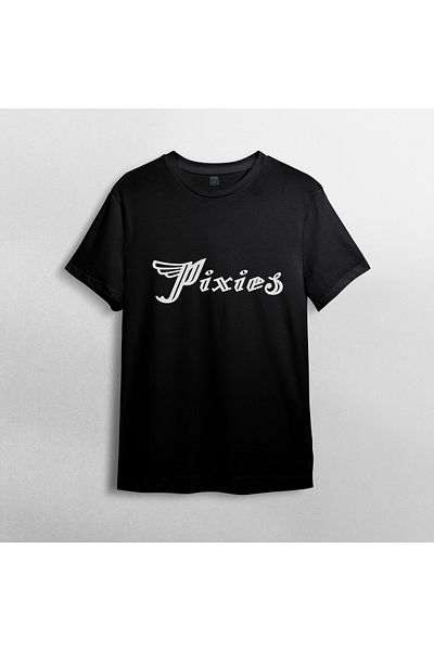 Pixxa Pixies Punk Rock Unisex 100% Cotton Crew Neck T-Shirt Model 2