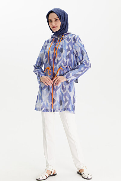 Setrms Desenli Kapüşonlu Twinset