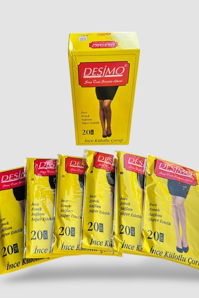 Katmirra Desimo 6-Piece 20Den Thin Women's Tulle Pantyhose