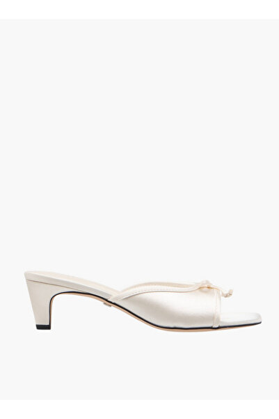 Celeste Women's Bow Accent Slip-On Sandals with Kitten Heels