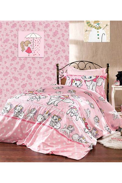 Evostar Children's bedding Marie pink background