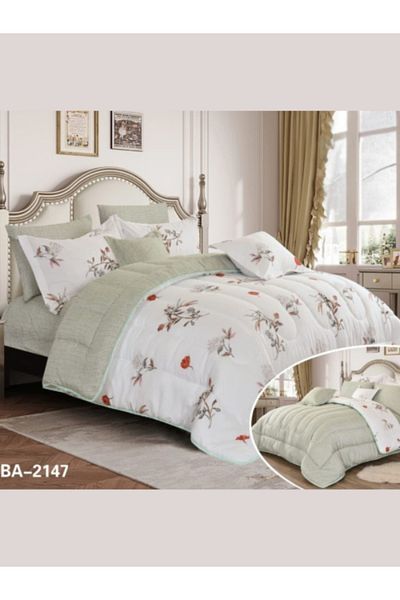 Generic Floral double-sided summer quilt, 10 pieces