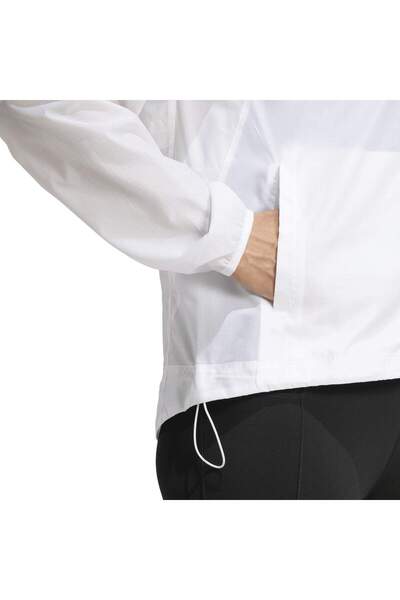 adidas Own The Run Kadın Beyaz Dik Yaka Ceket