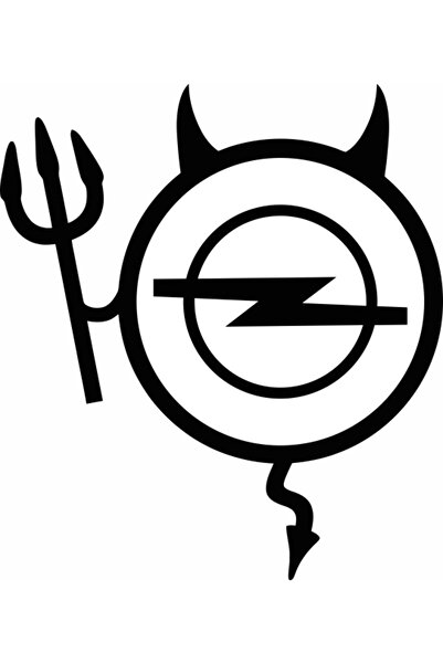 Image Sticker auto, IMAGE, Dracusor OPEL, negru, 23 x 17 cm