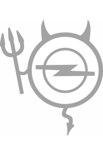 Image Sticker auto, IMAGE, Dracusor OPEL, argintiu, 23 x 17 cm