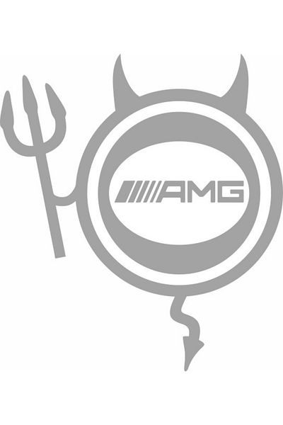 Image Sticker auto, IMAGE, Dracusor AMG, argintiu, 19 x 21 cm