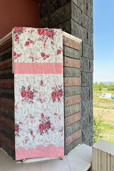 Sofline Double Multi-Purpose Blanket, Summer Blanket, Patterned Blanket, Bedspread (195x220cm)