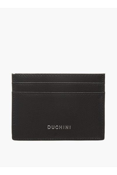 Duchini Men's Textured Cardholder with Open Top