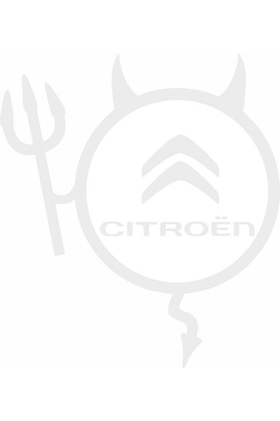Image Car sticker, IMAGE, Dracusor CITROEN, white, 19 x 21 cm