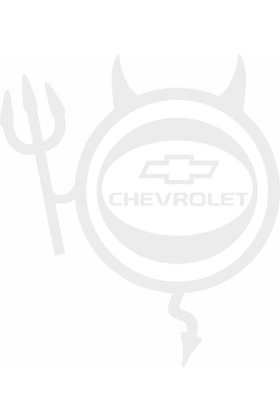 Image Car sticker, IMAGE, Dracusor CHEVROLET, white, 19 x 21 cm
