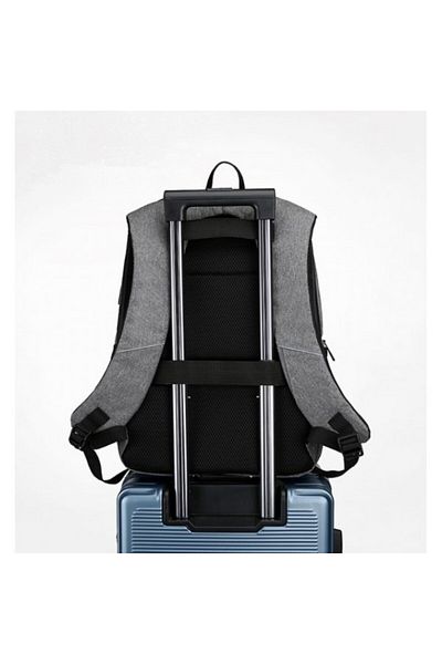 delis Matteo GT1477 men's backpack, multifunctional, laptop, with USB port, gray