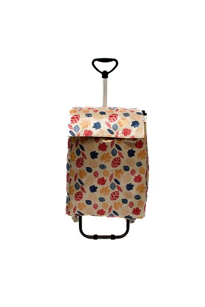 Master Shopping bag with trolley, Master, 2 wheels, 50 l, leaves