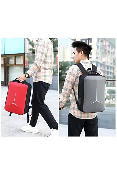 delis Unisex backpack, Lorcan GT3751, USB port, Gray
