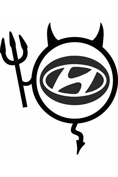 Image Sticker auto, IMAGE, Dracusor HYUNDAI, negru, 19 x 21 cm