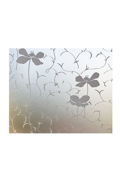 media Decorative window film white orchids, 5 m x 0.9 m