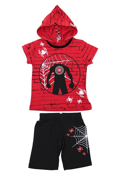 Name Baby Gigas Men's Lighted Garter Zippered Spiderman Detailed Suit
