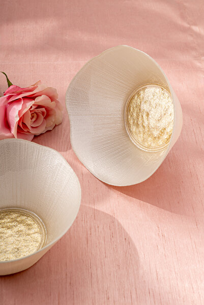 Emsan Golden 2 Piece Glass Conical Bowl 21 cm