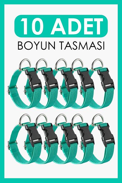 pasiole Set of 10 Dog Collars |   Adjustable, Durable, Handmade, Domestic Production