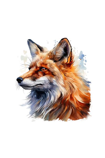 INOVATIX Set de 8 piese, Sticker Wise Fox, INOVATIX®. 6 cm