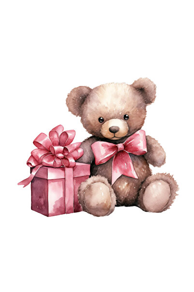 INOVATIX Σετ 8 τεμαχίων, Αυτοκόλλητο Αρκούδας με φιόγκο γύρω από το λαιμό και...