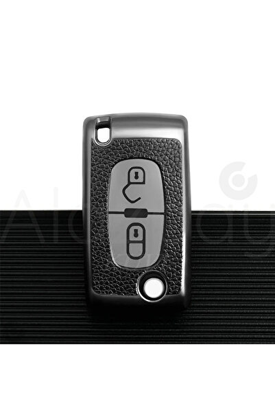 Alazpay Peugeot 107 206 207 307 308 406 3008 Leather Look Tpu Key Case Cover ...
