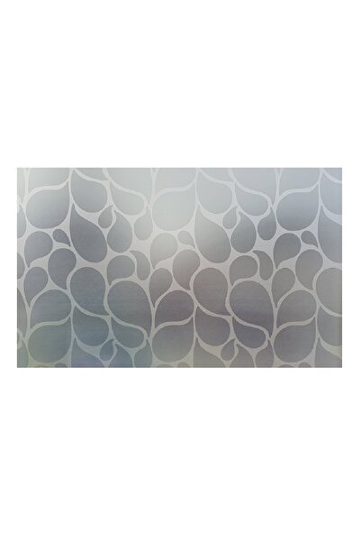media Grey teardrop geometric decorative window film, 8 m x 1 m
