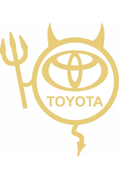 Image Sticker auto, IMAGE, Dracusor TOYOTA, auriu, 19 x 21 cm