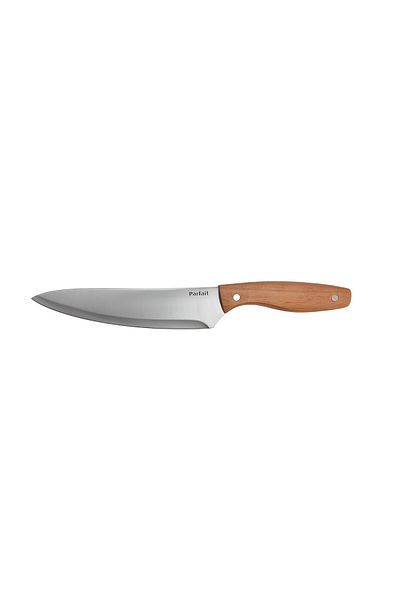 Parfait Kitchen Chef Knife with Wooden Handle Silver and Brown 20cm