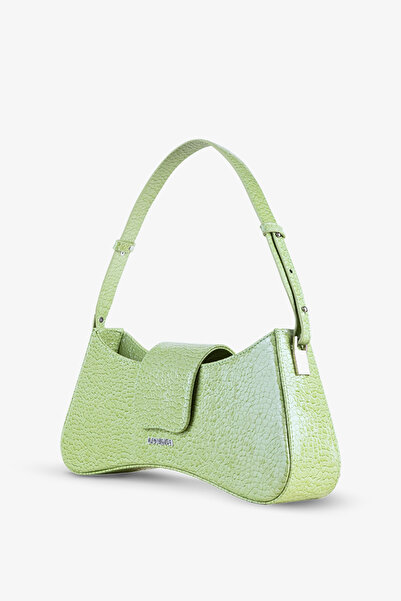 LOVENTA Adjustable Strap Shoulder Bag Greta Mint Green