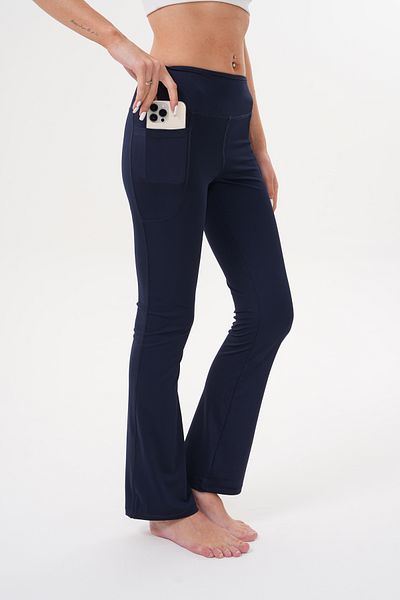 GENIUS STORE Leggings spaniole pentru femei cu talie înaltă, cu buzunare duble, LEGGINGS SPANIOLE