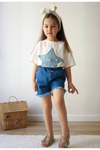 FLOWER BABY Girl's shorts suit