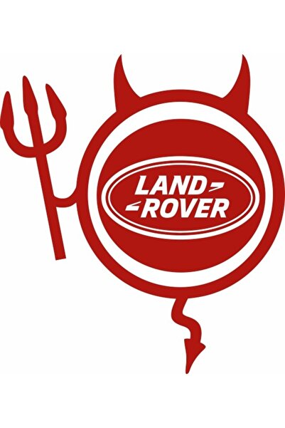 Image Стикер за кола, ИЗОБРАЖЕНИЕ, Dracusor LAND ROVER, червен, 19 x 21 см