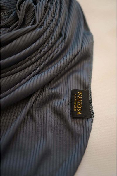 waliqsa Lining Hijab | Grey Blue