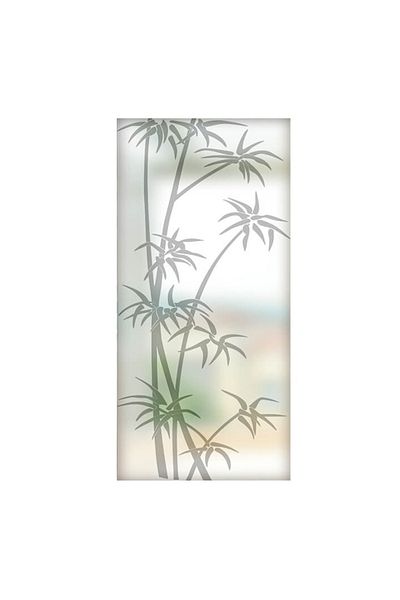 media Bamboo decorative window film, 1 m x 2.1 m