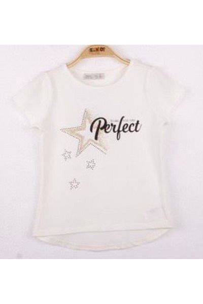 Toontoy Girl's Perfect Star Printed T-Shirt