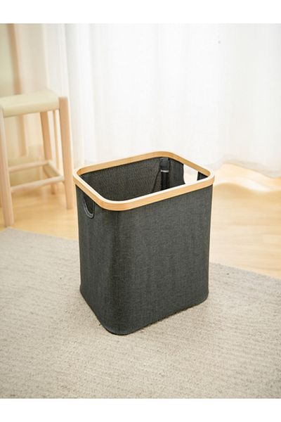 HONEYBEE Open Top Design Rectangular Bamboo Laundry Hamper