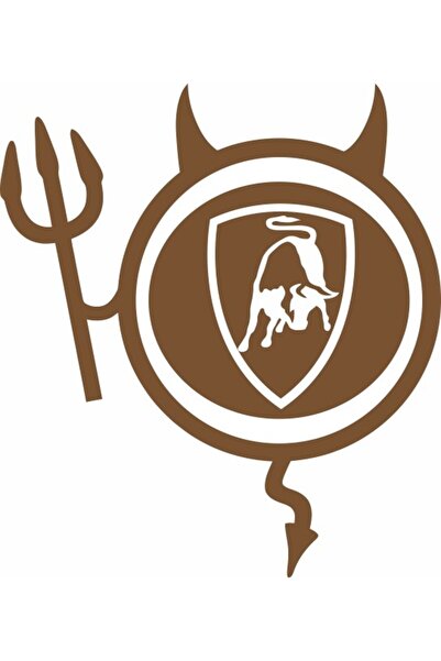 Image Sticker auto, IMAGE, Dracusor LAMBORGHINI, cupru, 19 x 21 cm