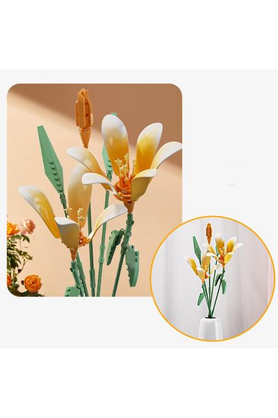 hak-iş oyuncak Orange Lily Lego Building Toy
