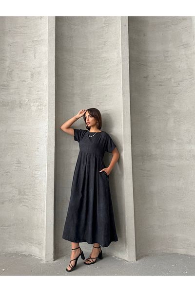 Miss Prova Casual Summer Dress with Short Sleeves and Pockets Misselb8430