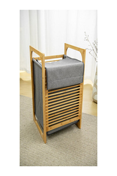 HONEYBEE سلة غسيل من الخيزران