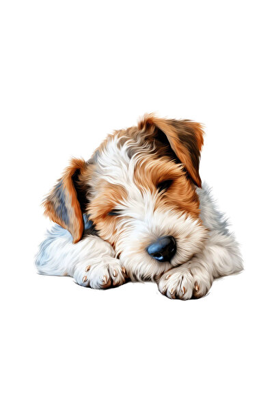 INOVATIX Σετ 8 τεμαχίων, Αυτοκόλλητο Wire Fox Terrier, INOVATIX®. 6 εκ.