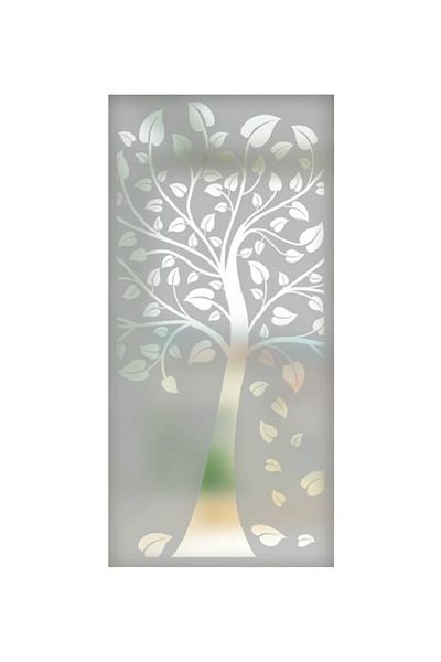 media Decorative window film, tree with leaves, 1 m x 2.1 m