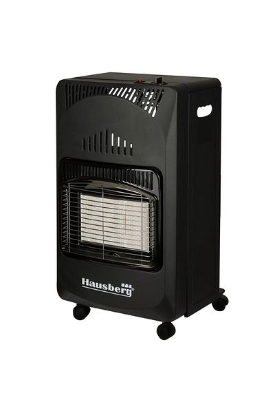 Hausberg Plynový vařič LPG HB-1010NG, piezoelektrický, 4,2 kW, černý, s válcovými hodinami, hadicí 1 m