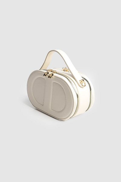 La La'Graccio Paris La'Graccio Paris Women Marino Geantă de mână și crossbody cu două compartimente cremă