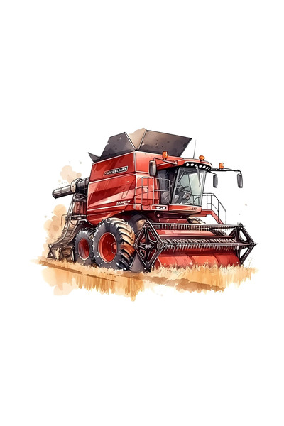 INOVATIX Set de 8 piese, autocolant Tractor Aron, INOVATIX®. 6 cm