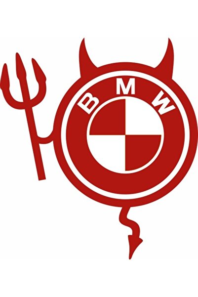 Image Sticker auto, IMAGE, Dracusor BMW, rosu, 19 x 21 cm