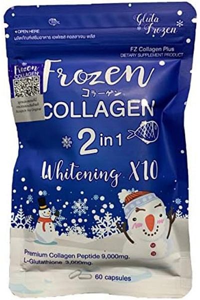 Frozen Collagen GLUTA 2 in 1 Skin whitening x10 L-glutathione