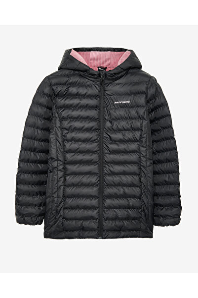 SKECHERS W Outerwear Polar Lining Padded Jacket Kadın SİYAH Mont S242101-001