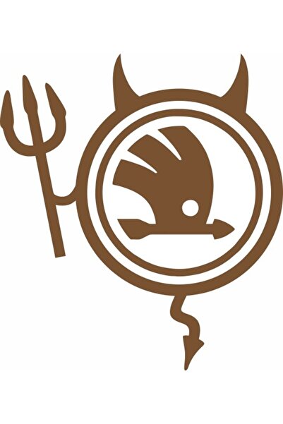 Image Sticker auto, IMAGE, Dracusor SKODA, cupru, 19 x 21 cm