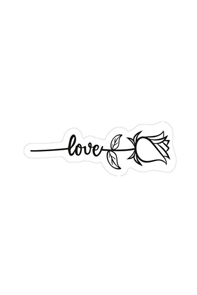 INOVATIX Set de 8 bucăți, autocolant Love Rose, INOVATIX®. 6 cm